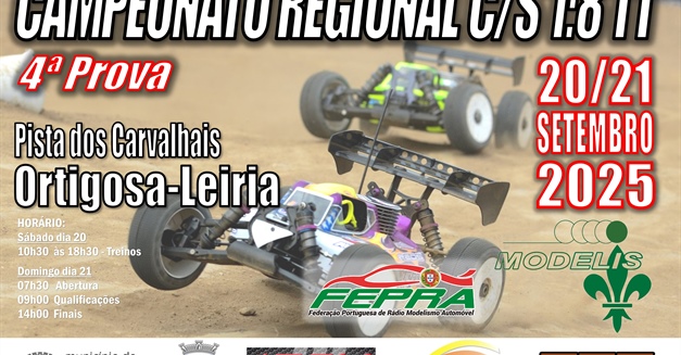 4ª Prova C. Regional Centro/Sul 1/8 TT 2025 (A e B)